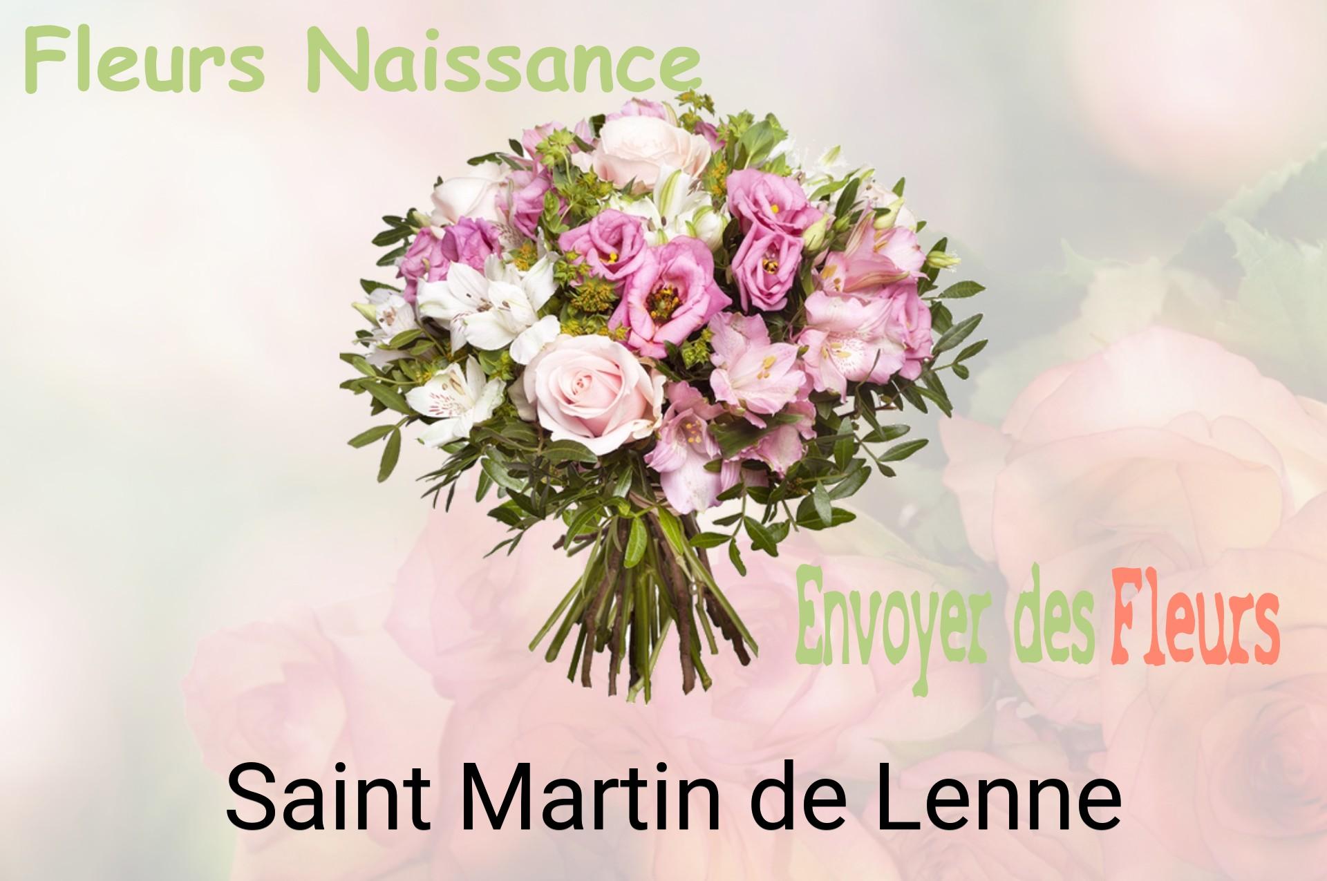 Bouquet de fleurs de naissance livré à Saint-Martin-de-Lenne